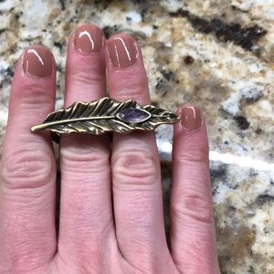 Lucky brand feather ring